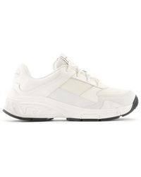 Emporio Armani - Leather Low-Top Trainers - Lyst