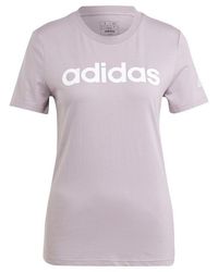 adidas - Essential Slim Logo T-shirt - Lyst