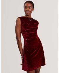 Ted Baker - Ted Min Velvet Dress Ld64 - Lyst