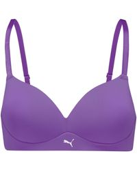 PUMA - Soft Lightly Lined Bralette - Lyst