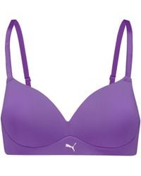 PUMA - Soft Lightly Lined Bralette - Lyst