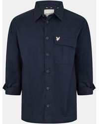 Lyle & Scott - Brushed Button-Through Overshirt - Lyst