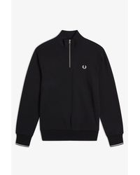 Fred Perry - Half Zip Sweatshirt Xl - Lyst