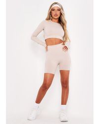 Missy Empire - Missy Sport Seamless Cycle Gym Shorts - Lyst