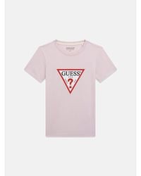 Guess - Triangle Logo T-Shirt - Lyst