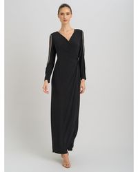 Gina Bacconi - Stefanie Long Sleeve Maxi Dress - Lyst