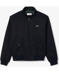 Lacoste - Twill Cotton Long Sleeve Harrington Jacket - Lyst