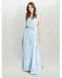 Gina Bacconi - Chelsey Maxi Dress With Pleat Skirt - Lyst