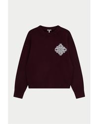 The Couture Club - Fluffy Oversized-Fit Crew-Neck Jumper - Lyst
