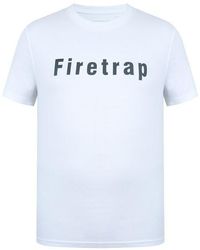 Firetrap - Large Logo T Shirt - Lyst