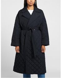 Tommy Hilfiger - Quilted Belt Trench Coat - Lyst