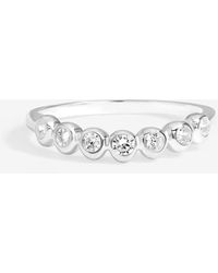 Simply Silver - Sterling 925 Cubic Zirconia Bezel Ring - Lyst