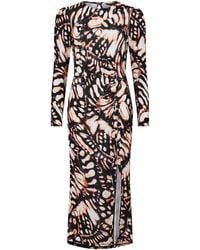 Biba - Jersey Midi Dress - Lyst