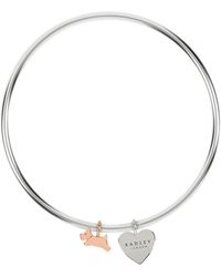 Radley - Plated Handing Charm Bangle - Lyst