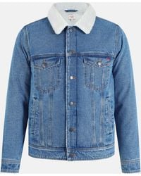Lee Cooper - Borg Linjkt Denim Jacket - Lyst