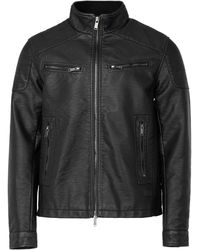 Firetrap - Pu Jacket - Lyst