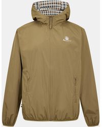 Aquascutum - Reversible Check Hooded Long Sleeve Rain Anorak - Lyst