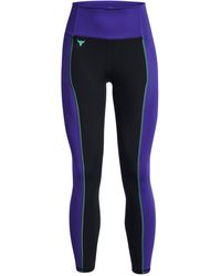 Under Armour - Project Rock Colourblock Ankle Gym Leggings - Lyst