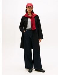 Tommy Hilfiger - Belted Double-Breasted Tailored Fit Overcoat - Lyst