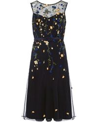 Phase Eight - Esmeralda Embroidered Fit & Flare Dress - Lyst