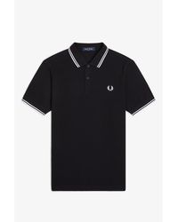 Fred Perry - Short Sleeve Twin Tipped Polo Shirt - Lyst