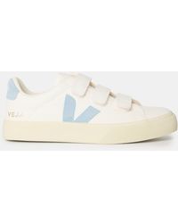 Veja - Recife Leather Velcro Court Trainers - Lyst