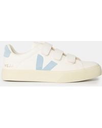 Veja - Recife Leather Velcro Court Trainers - Lyst