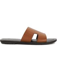 Dune - Ibes Leather Flat Sandals - Lyst