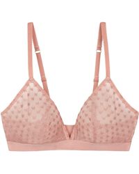 Wolford - Sheer Lace Non-Wired Triangle Bralette - Lyst