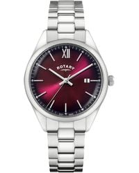 Rotary - Seamatic Ss Bracelet Watch - Lyst