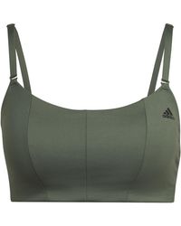 adidas - Yoga Studio Light Support Sports Bra - Lyst