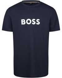BOSS - Logo Print T-shirt - Lyst