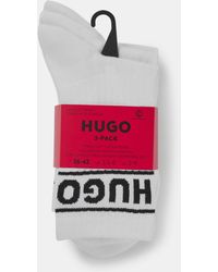 HUGO - Sporty Cotton Crew Socks - Lyst