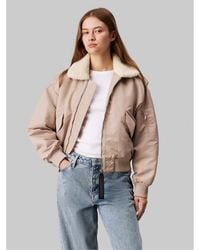 Calvin Klein - Satin Aviator - Lyst