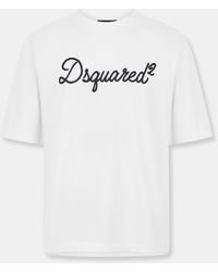 DSquared² - Dsq Big Signature Oversized T-Shirt - Lyst