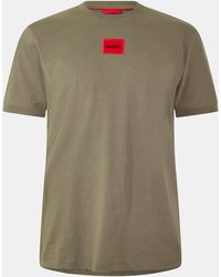 HUGO - Diragolino Contemporary T-Shirt With Logo Detail - Lyst