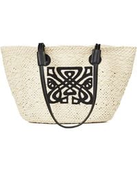 Biba - Straw Beach Bag - Lyst