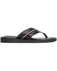 Tommy Hilfiger - Core Toe Post Flat Sandals - Lyst