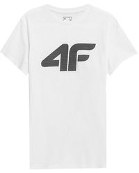 4F - Big Logo T-shirt - Lyst
