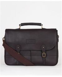 Barbour - Leather Briefcase - Lyst