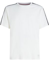 Tommy Hilfiger - Ss Tee Logo Ecru - Lyst
