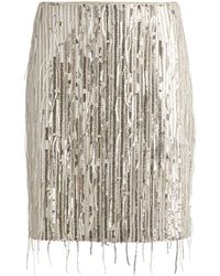 BOSS - C_Vinges Mini Skirt - Lyst