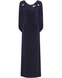 Gina Bacconi - Jenna Draped Back Shoulder Maxi Dress - Lyst