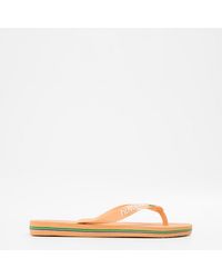 Havaianas - Hav. Brasil Logo Ruby Flip Flops - Lyst