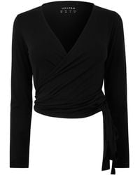Usa Pro - Usa Ballet Wrap Top Ld64 - Lyst