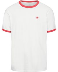 Levi's - Retro Emb Ringer Tee Bright Wh - Lyst