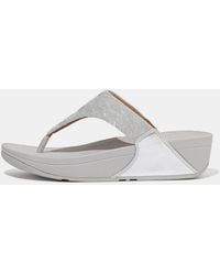 Fitflop - Lulu Glitz Toe-Post Sandals - Lyst