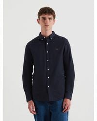 Farah - Milners Long Sleeve Plain Shirt - Lyst