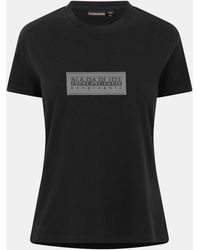 Napapijri - Box Logo Short Sleeve T-Shirt - Lyst