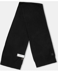 BOSS - Rib Knitted Scarf With Patch Logo Detail (Akaio) - Lyst